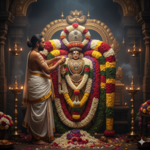 pushpa alankara seva (flower decoration service)